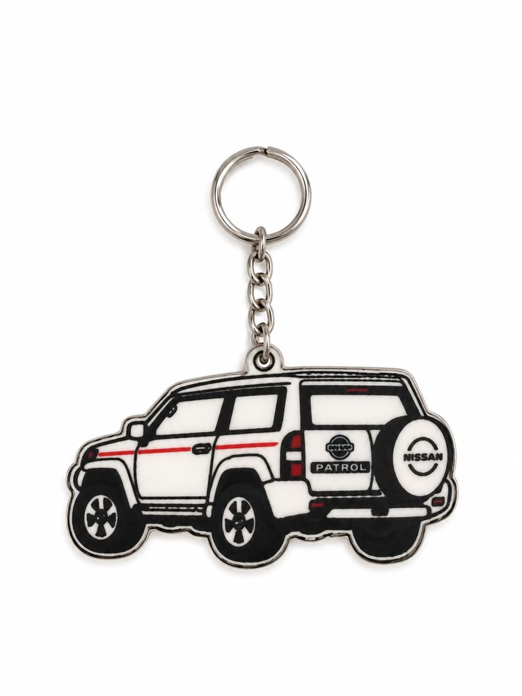 White Nissan Patrol – 3D-Printed Keychain 🚙_thumbnail_1
